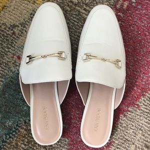 White loafers